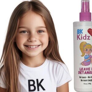 BK Kidz Hair Detangler Spray - 10oz Kids Detanger Conditioner - Knot Free